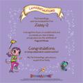 Zazzy Q  Certificate